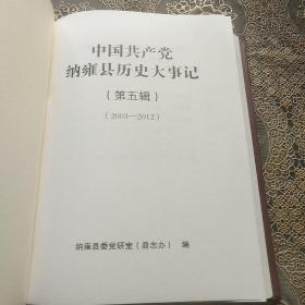 中国共产党纳雍县历史大事记 第五辑（2003-2012）