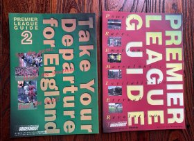 英超联赛足球特刊薄册小册子画册上下册打包 1997-1998日本足球周刊文摘原版欧洲英格兰前瞻world cup 包快递