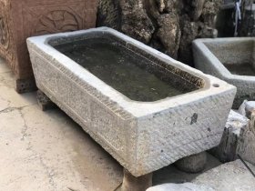 清代青石盆，全品