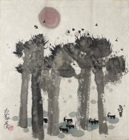 胡振昆，(1941.9-1997.3) 北京人 师从梁树年，北京画院专业画家，一级美术师，中国美术家协会会员，东方美术交流协会会员，北京市山水画研究会会员，1962年毕业于北京工艺美术学校。曾任北京第一轻工业局美术设计。其作品多次参加北京市及全国美展并赴日本、美国、苏联、台湾等国家和地区展出。