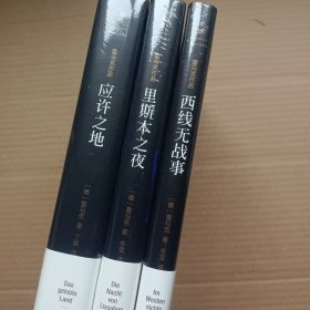 雷马克作品：西线无战事、应许之地、里斯本之夜（3本合售）