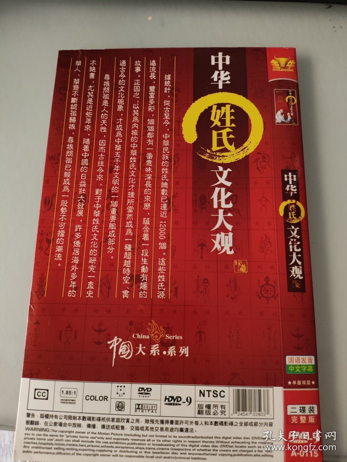 中华姓氏文化大观DVD2碟