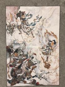 孙悟空刺绣织锦画