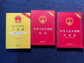 中华人民共和国工会法、宪法，劳动法（三册合售）