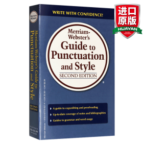 英文原版 Merriam Webster's Guide to Punctuation & Style  (2nd Edition) 韦氏英语标点符号和风格指南 英文版 进口英语原版书籍