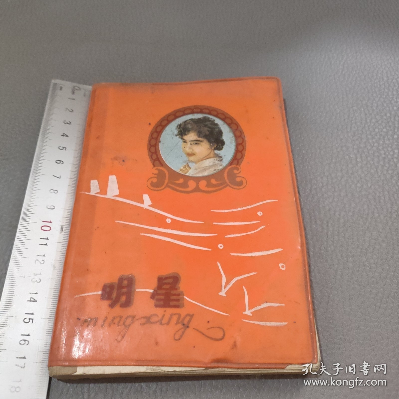 老日记本，有几张邮票