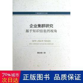 工商管理学术文库·企业集群研究：基于知识信息的视角