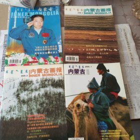 内蒙古画报（2006年第1.6.期，2005年第3期，2004年第1期）标价为单本