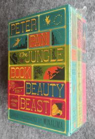 Peter Pan, Jungle Book, Beauty and the Beast （Illustrated Classics Boxed Set: ）精装立体插图经典盒装：彼得潘、丛林之书、美女与野兽