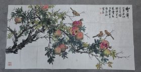 [永久保真]著名画家中国美协会员河南省美协副主席张毅敏国画《丰年图》四尺整纸精品