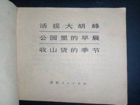 连环画湖南版《活捉大胡蜂》红领巾题材