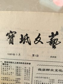 宝坻文艺1989年第一期