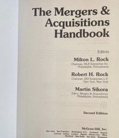 英文原版第二版 the Mergers and Acquisitions Handbook (second edition)