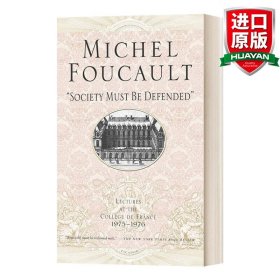 英文原版 Society Must Be Defended 必须保卫社会 福柯法兰西学院课程系列 1975-1976 英文版 进口英语原版书籍