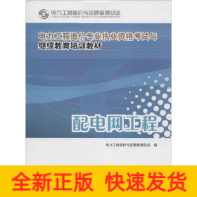 电力工程造价专业执业资格考试与继续教育培训教材：配电网工程