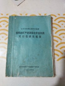 矿产资源综合开发利用可行性研究报告 油印本