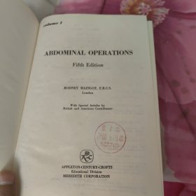 Maingot's Abdominal Operations (Zinner, Maingot's Abdominal Operations)