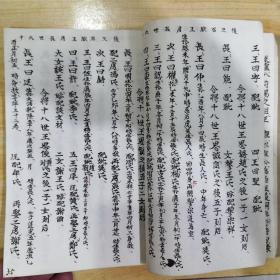 王氏族谱（手写本）据老谱腾写编辑（由山西迁江南继迁江西宁乡最后入蜀忠县重庆合川等开枝散叶）（家谱 族谱）