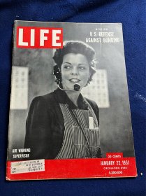 1951年1月美国生活杂志，Life Magazine 法军总参谋长，西欧联军司令塔西尼在印支，印支流域的人文介绍，美国防空