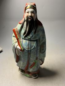 70，80年代左右，福禄寿三星雕塑瓷一座