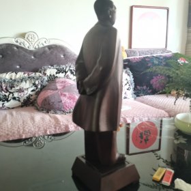 毛主席像，毛主席雕像，纯紫檀木雕塑，毛泽东雕塑像，藏家珍藏多年，包真包老，包浆老道，纯实木，非常重10斤，