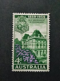 澳大利亚邮票 1959年议会大楼 1枚销