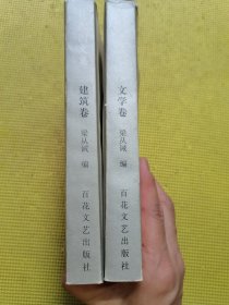 林徽因文集（建筑卷十文学卷）共2本