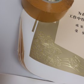八十年代空白奖状36张