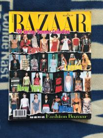 bazaar 时尚 芭莎 1998 march 开季 超模 几乎全新 vogue