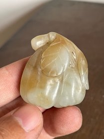 清代和田玉玉雕挂件吊坠子挂饰配饰饰品古玉器糖白玉玉石雕刻件老物件