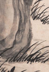 沈周蕉石图 轴。纸本大小57*135厘米。宣纸艺术微喷复制。175元包邮