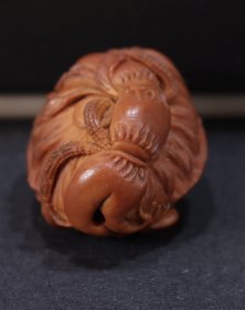 多子多孙橄榄核雕莲蓬青蛙莲蓬