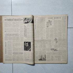 原版老报纸：《人民日报》4开合订本 1964年2月份，29天全（周恩来总理畅谈非洲的大好革命形势等内容）