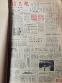 信息报试刊号 无锡信息报创刊号合订本