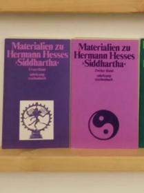 黑塞 悉达多 研究资料集  Materialien zu Hermann Hesses »Siddhartha«  全两卷