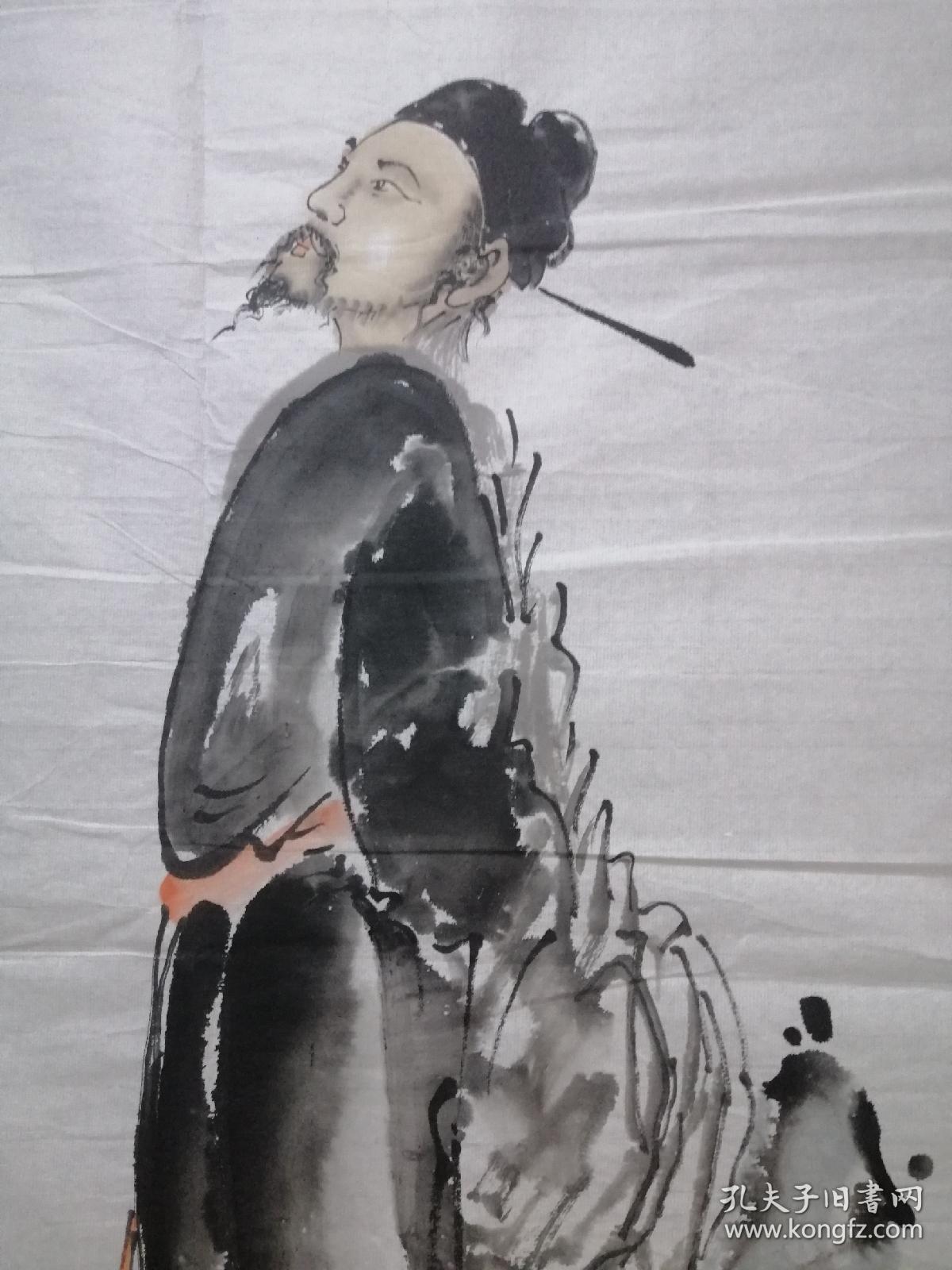 王铭，河南画家，现为中国书画艺术家创作中心理事，河南省人大书画研究院理事，开封市工艺美术厂书画院副院长，尺寸100x50
