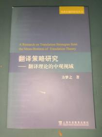 翻译策略研究——翻译理论的中观视域