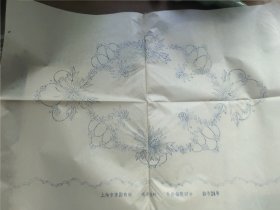 绣花纸样375克，有几张上海豫园商场纸样。大的规格39*27.5
