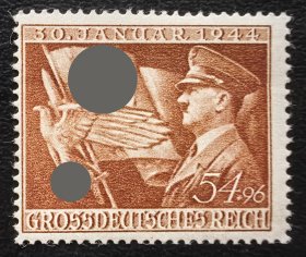 2-376德国1944年邮票 执政11年 1全新 原胶无贴