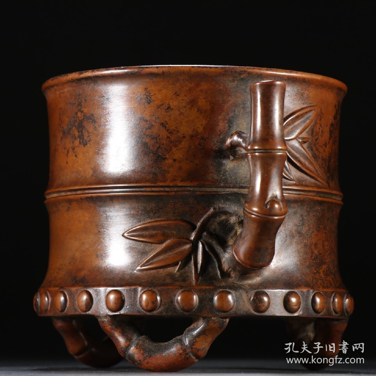 明 宣德款竹节形香炉