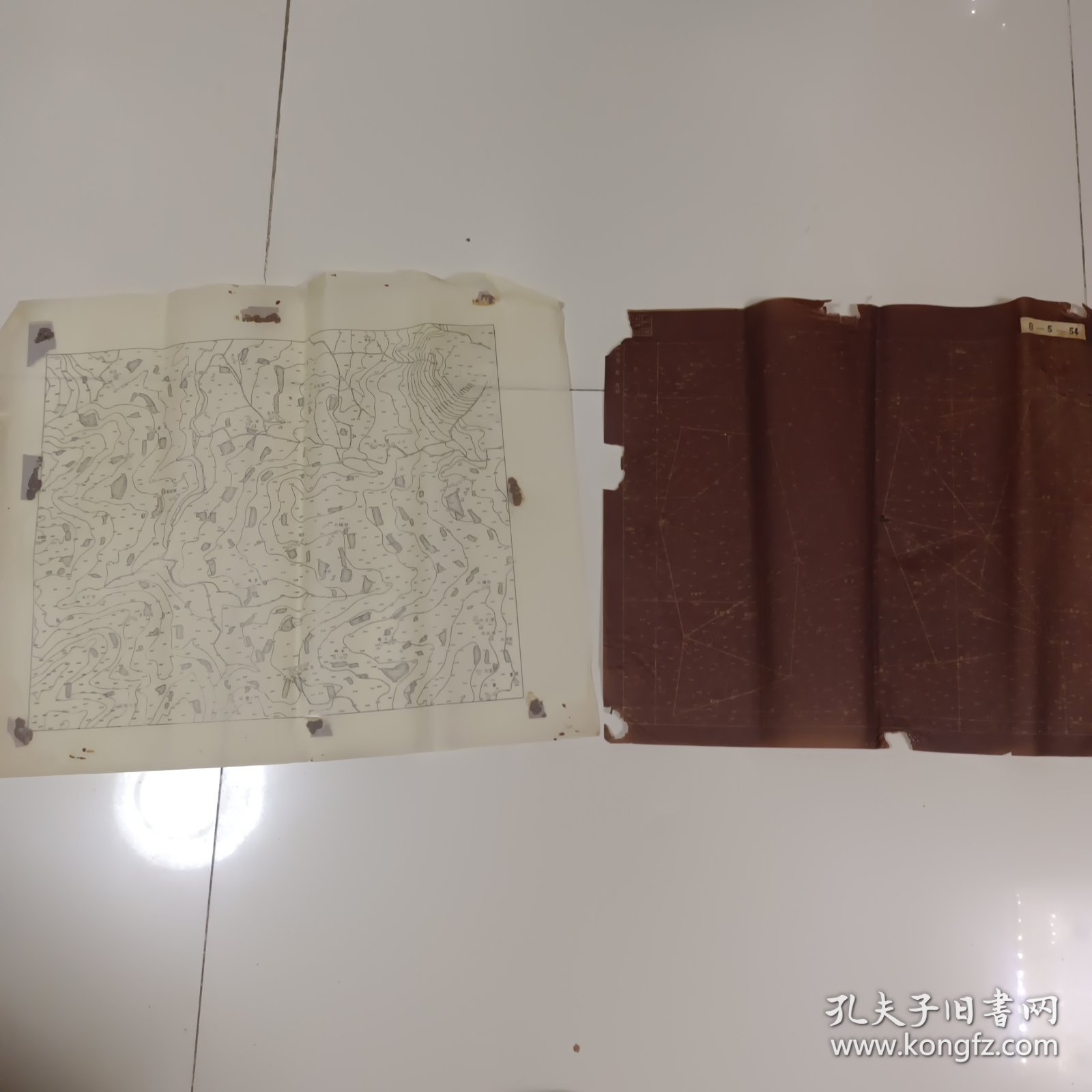 五十年代姚墎2张（蜡纸）