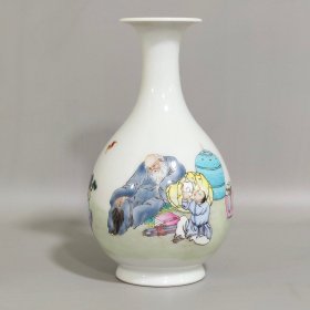 敬畏堂製高仕图人物故事玉壶春瓶