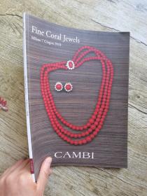 Cambi : Fine coral jewels 7 Giugno 2018