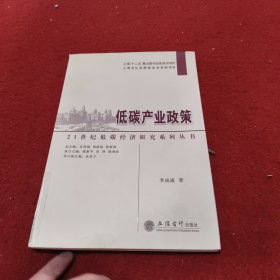 21世纪低碳经济研究系列丛书：低碳产业政策