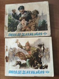 钢铁是怎样炼成的 60开平装连环画（上下）