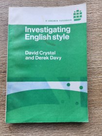 Investigating English Style 英语文体研究