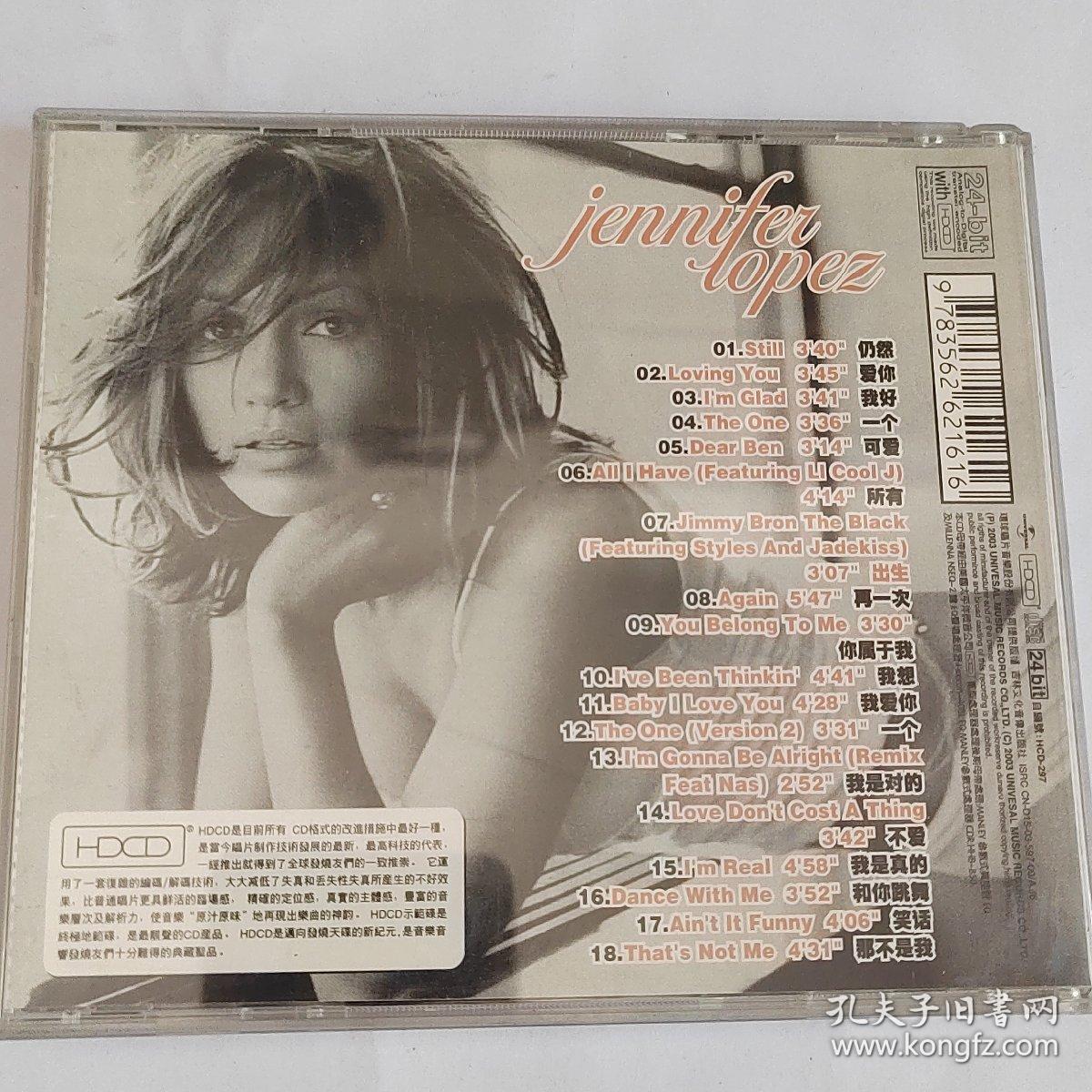 珍妮弗•洛佩慈 CD 光盘 已试听