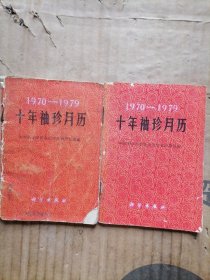 1970-1979十年袖珍月历两本