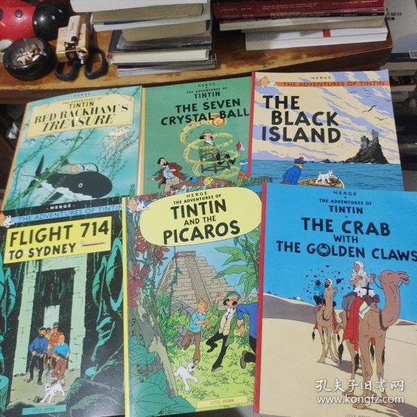 the adventures of tintin【6本合售】英语原版herge（埃尔热） 著/ li