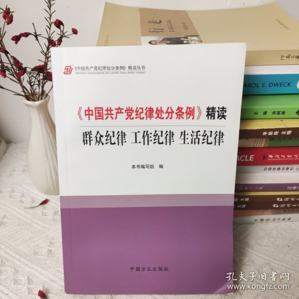 《中国共产党纪律处分条例》精读：群众纪律 工作纪律 生活纪律